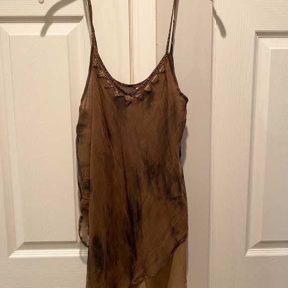 Free People Tie-dye Embroidered Tank - Picture 2 of 6